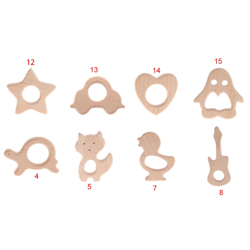 DIY Wooden Teething Ring
 Natural Wooden Teething Rings Natural Wooden Animal Shape