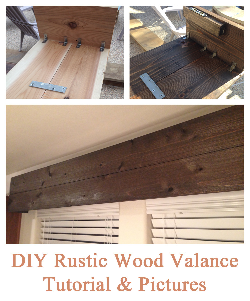 DIY Wooden Valance
 Easy DIY tutorial for creating a rustic wood valance the