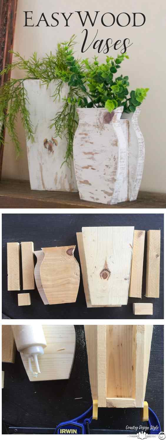 DIY Wooden Vase
 How these DIY wood vases kept me out of trouble Country