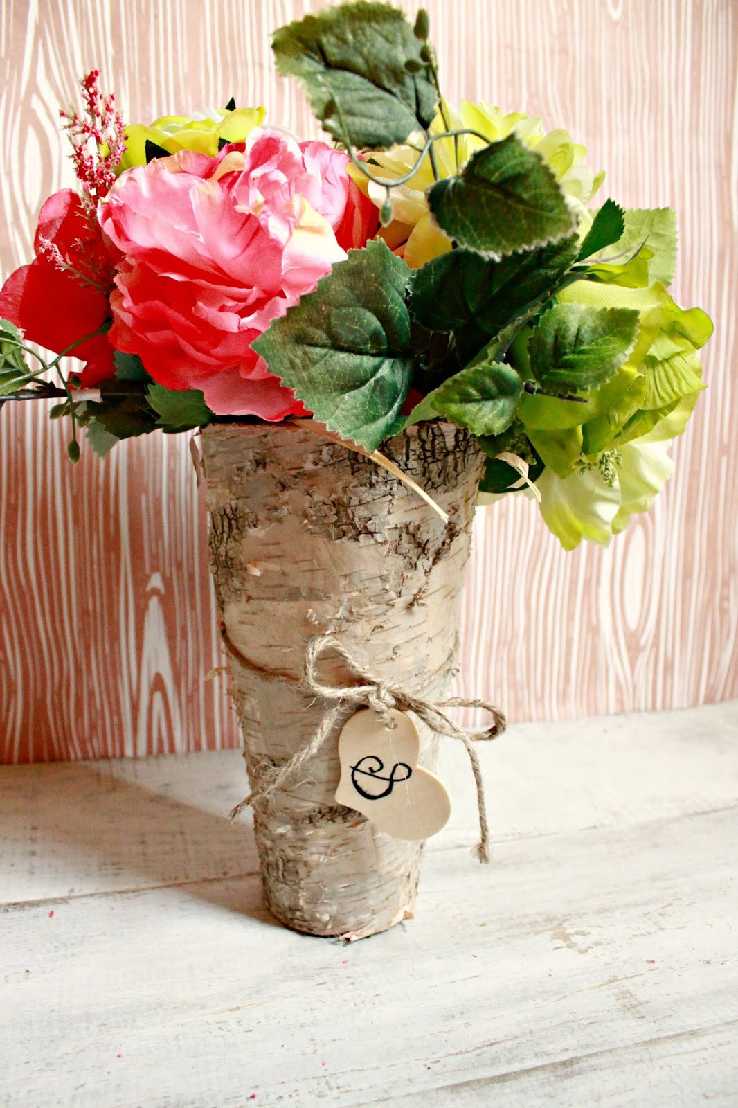 DIY Wooden Vase
 How To Bride DIY Birch Wood Vase Centerpiece