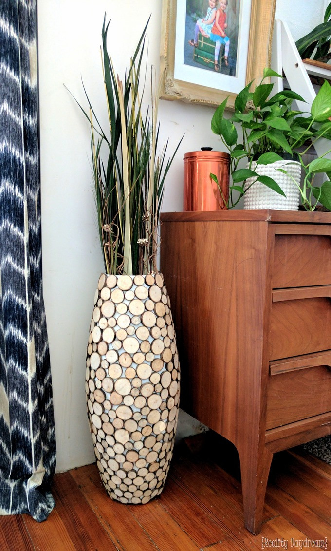 DIY Wooden Vase
 DIY Wood Slice Tall Floor Vase Reality Daydream