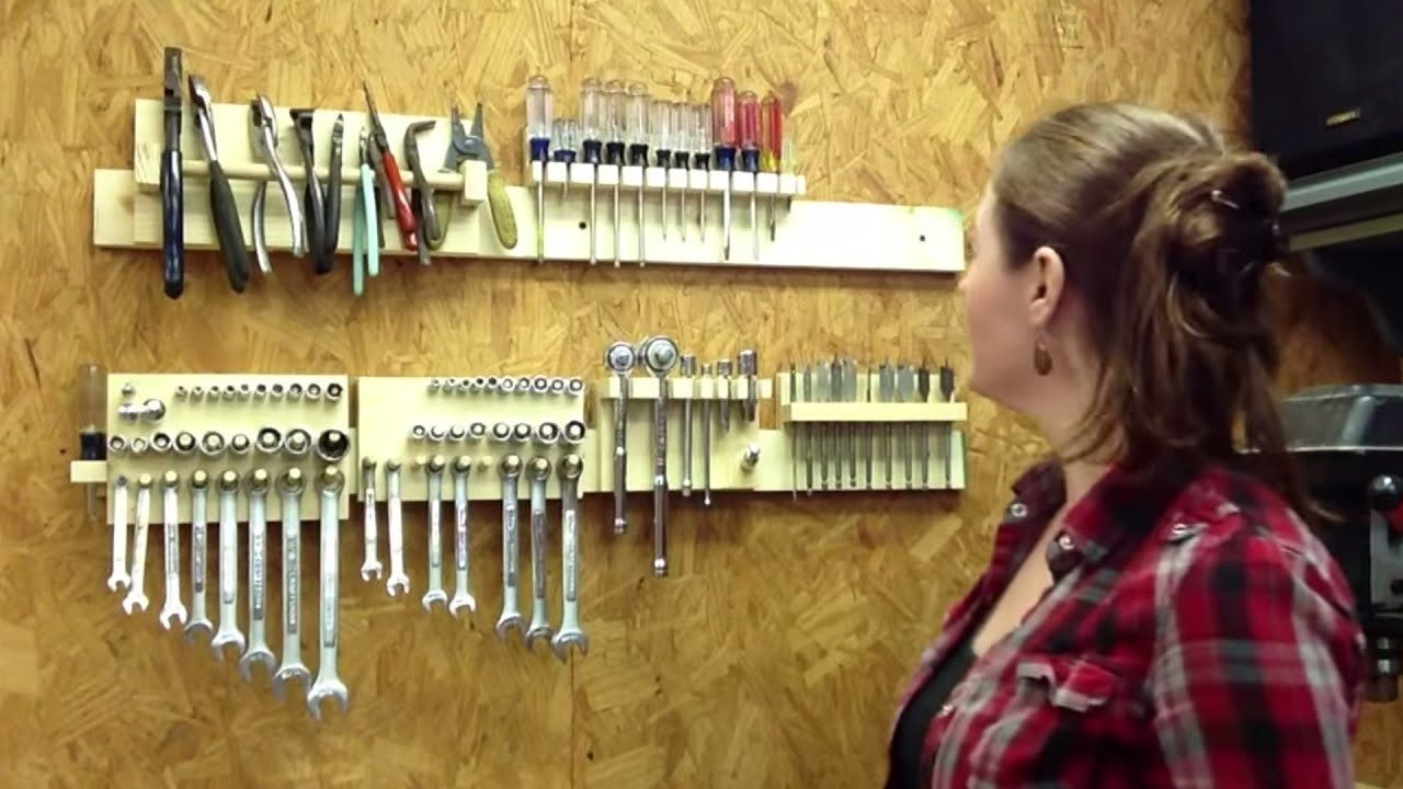 DIY Wrench Organizer
 DIY Hand Tool Storage System