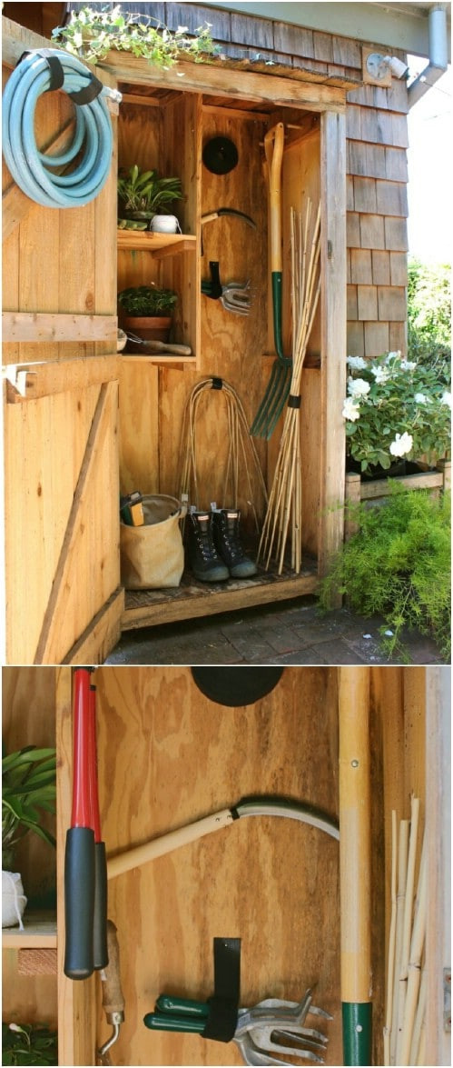 DIY Yard Tool Organizer
 24 Practical DIY Storage Ideas To Organize Your Lawn And