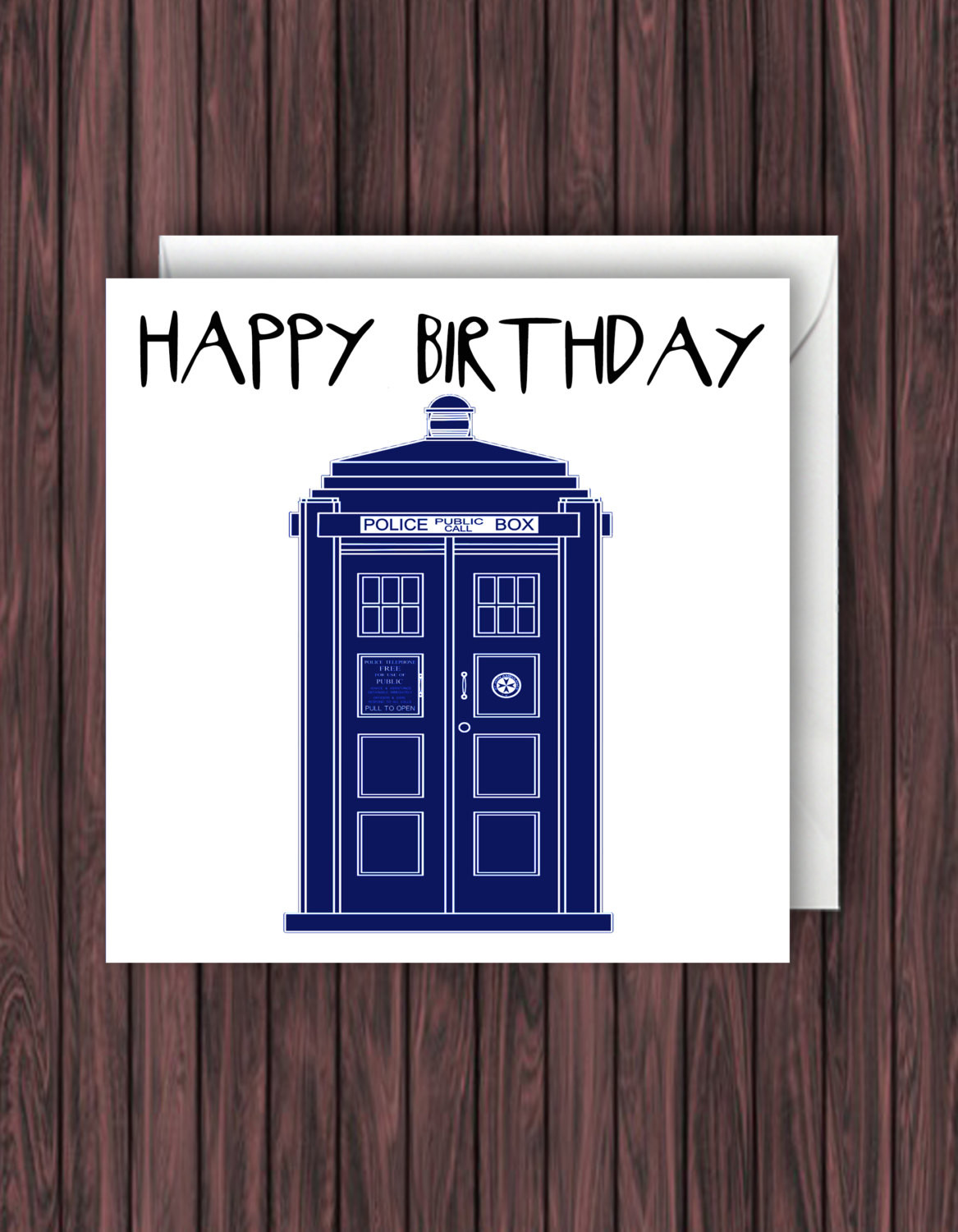 Doctor Who Birthday Card
 TARDIS Doctor Who Birthday Card Doctor Who Greetings Card