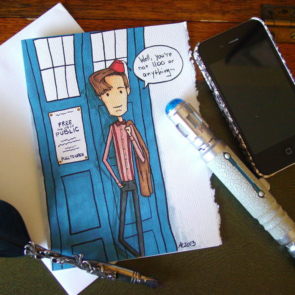 Doctor Who Birthday Card
 Doctor Who Birthday Card Eleventh Doctor Not 1100 yet