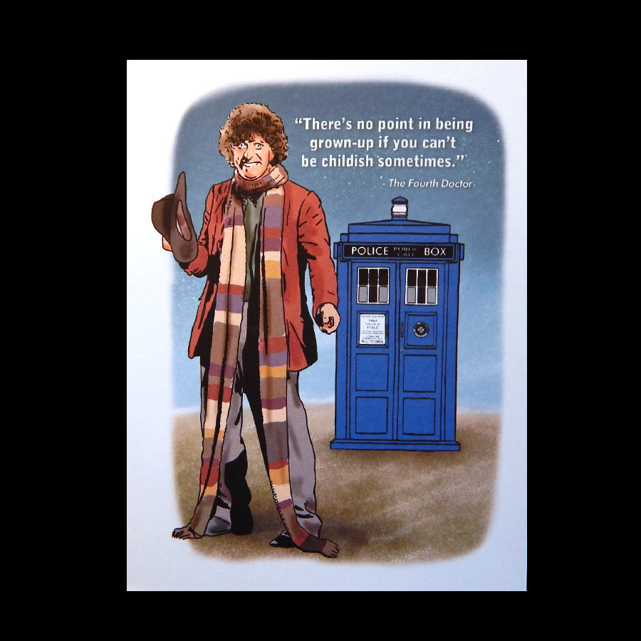 Doctor Who Birthday Card
 Doctor Who Birthday Card with Tardis and Fourth Doctor