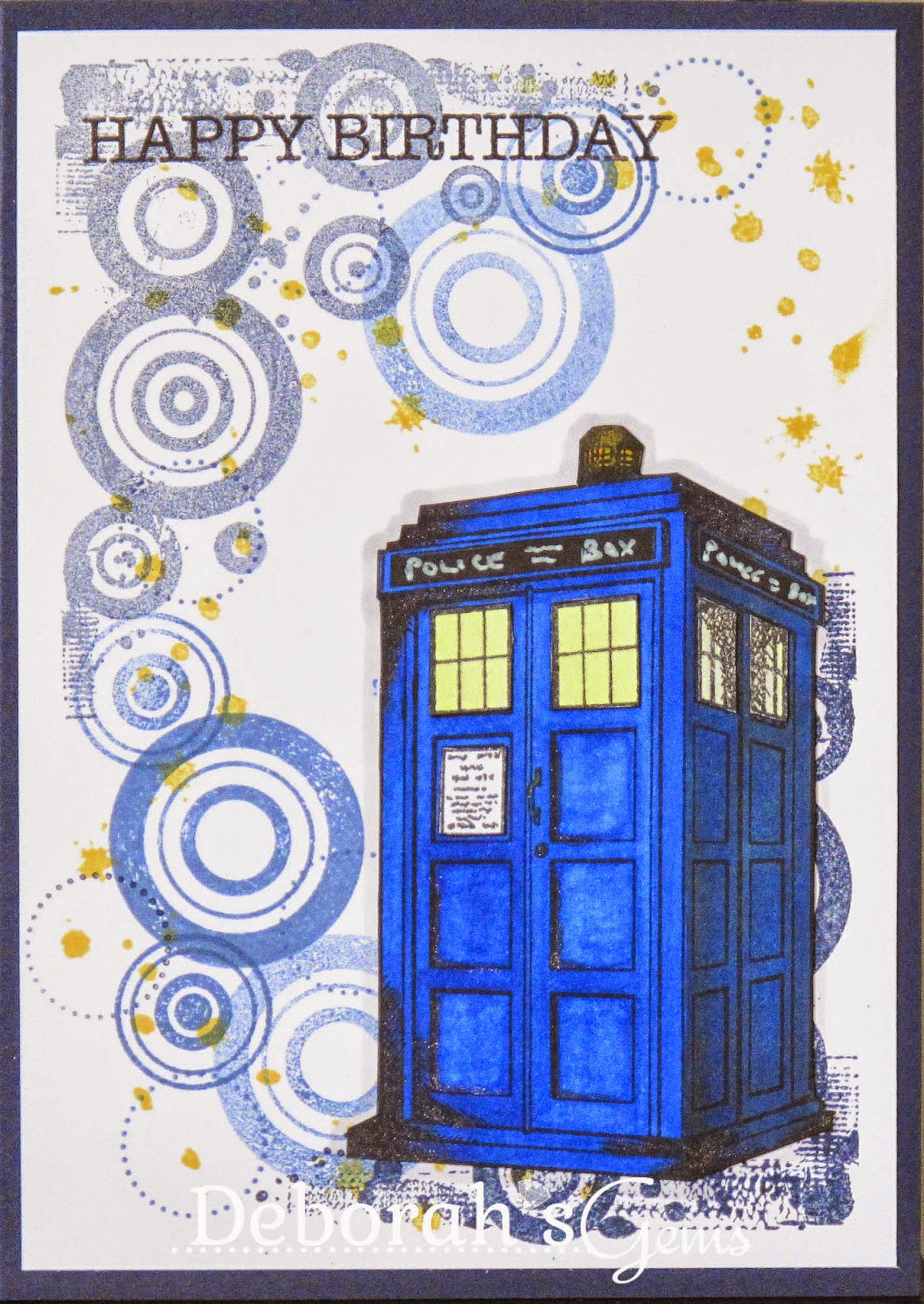 Doctor Who Birthday Card
 Deborah s Gems Twins birthday cards