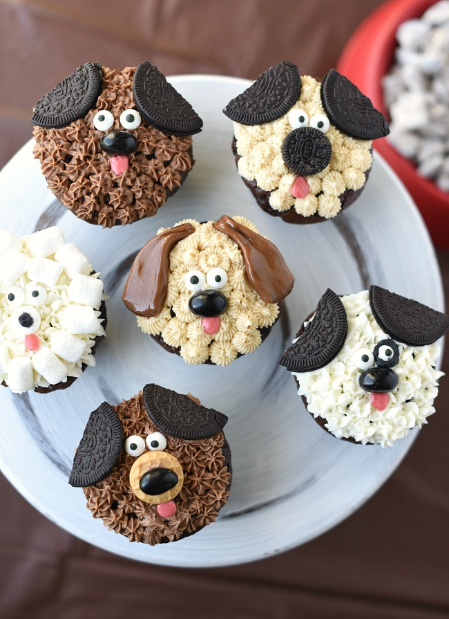 Dog Birthday Cake Ideas
 Cute Puppy Cupcakes for Kid s Birthdays – Fun Squared