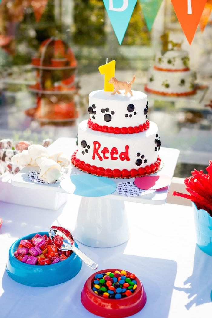 Dog Birthday Party Ideas
 Kara s Party Ideas Puppy Themed 1st Birthday Party