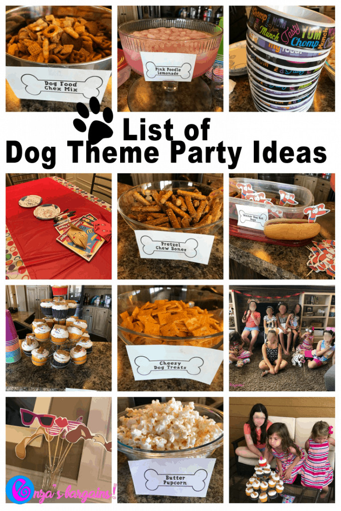 Dog Birthday Party Ideas
 Dog Themed Party Food and Party Ideas Enza s Bargains