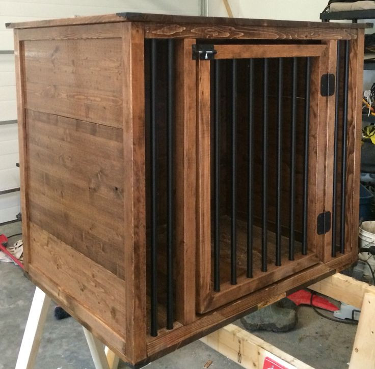 Dog Crate Furniture DIY
 106 best images about Dog Bed Kennel in Cabinet Ideas on