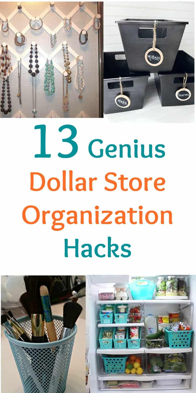 Dollar Store DIY Organization
 13 Genius Dollar Store Organization Hacks