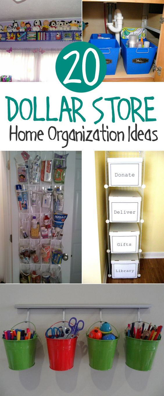 Dollar Store DIY Organization
 20 Clever Dollar Store Organization Ideas