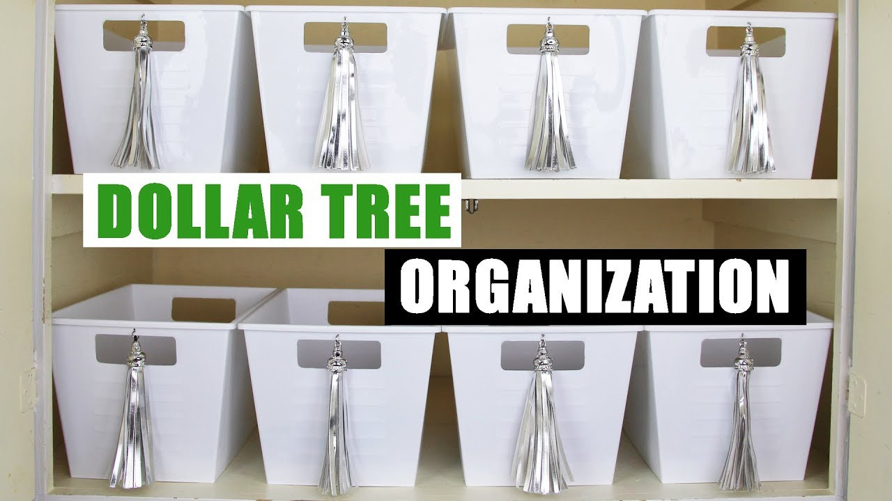 Dollar Store DIY Organization
 DIY DOLLAR TREE STORAGE BINS Dollar Store DIY Organizing