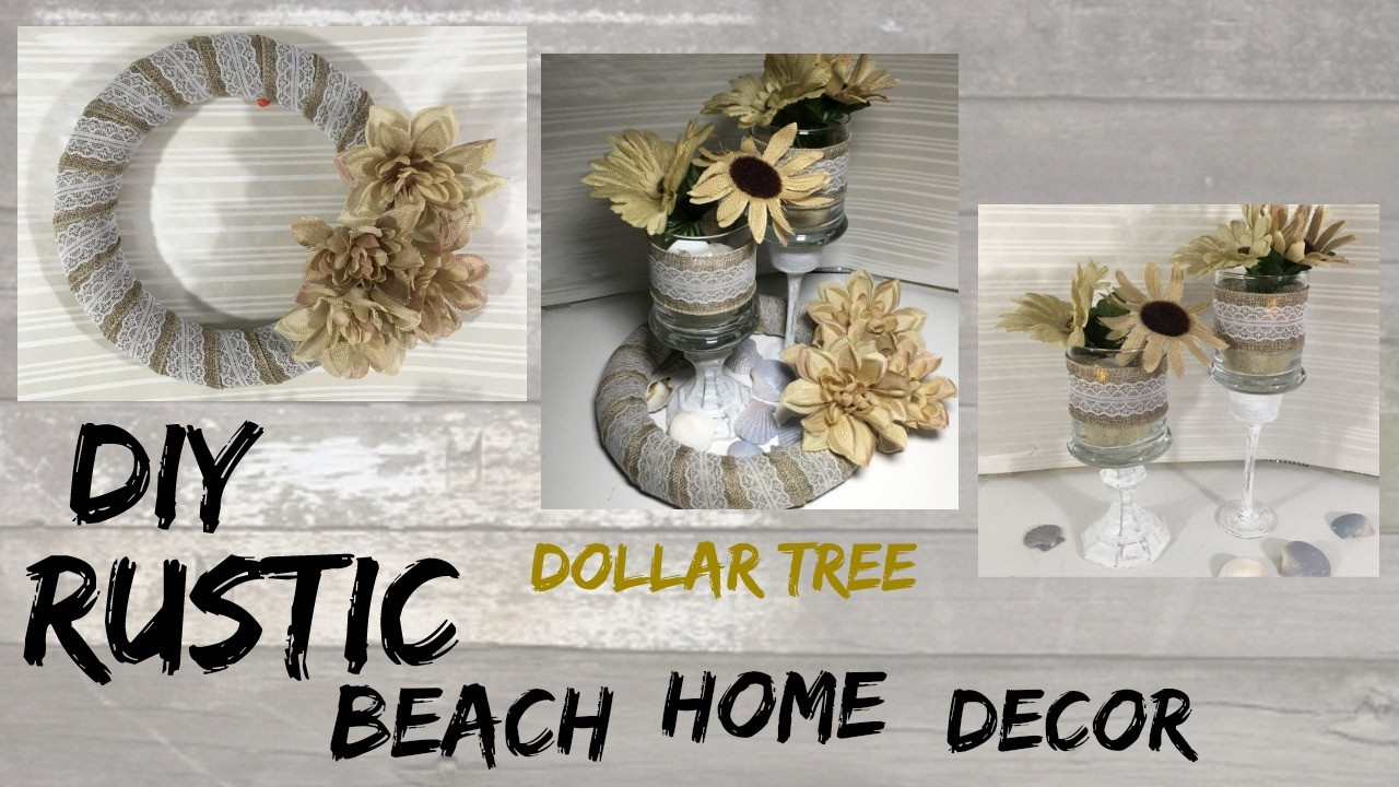 Dollar Tree DIY Home Decor
 DIY RUSTIC BEACH DOLLAR TREE HOME DECOR