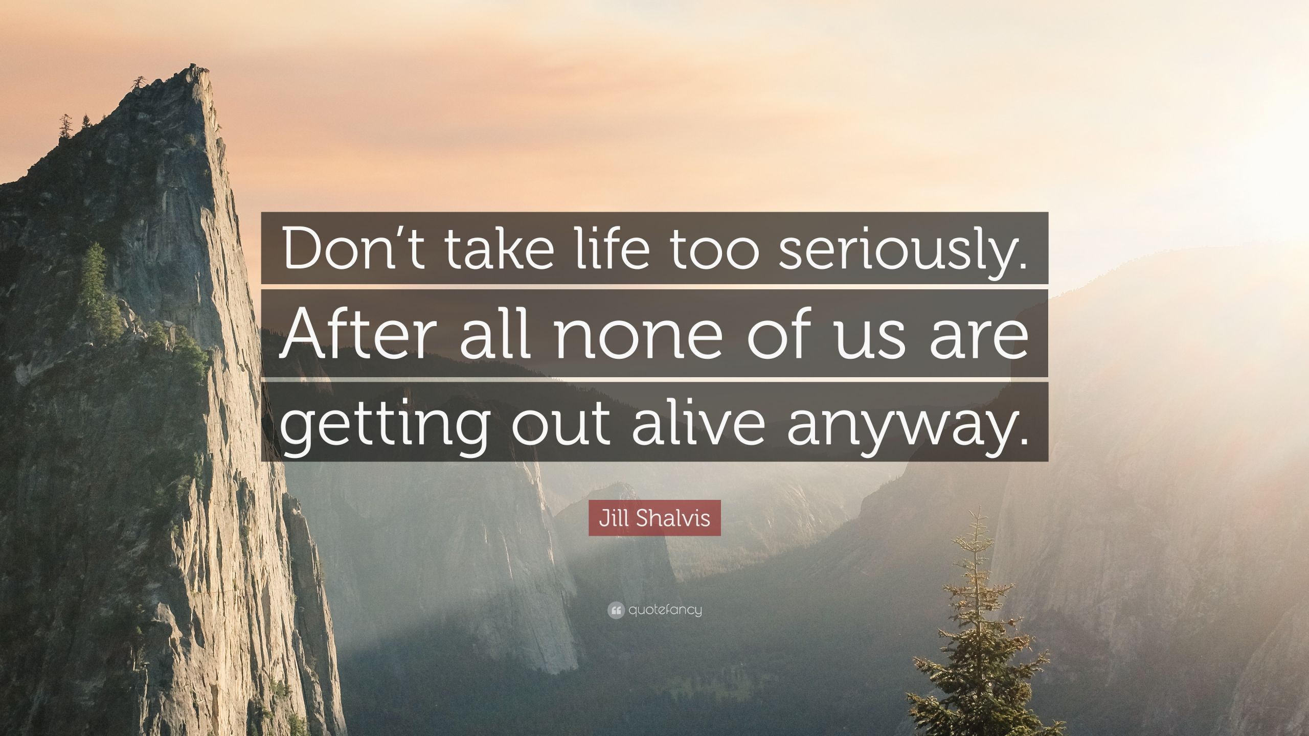 Don'T Take Life Too Seriously Quotes
 Jill Shalvis Quote “Don’t take life too seriously After