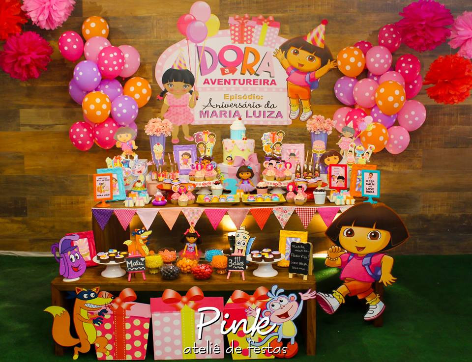 Dora Birthday Decorations
 Dora The Explorer Birthday Party Styling By Pink