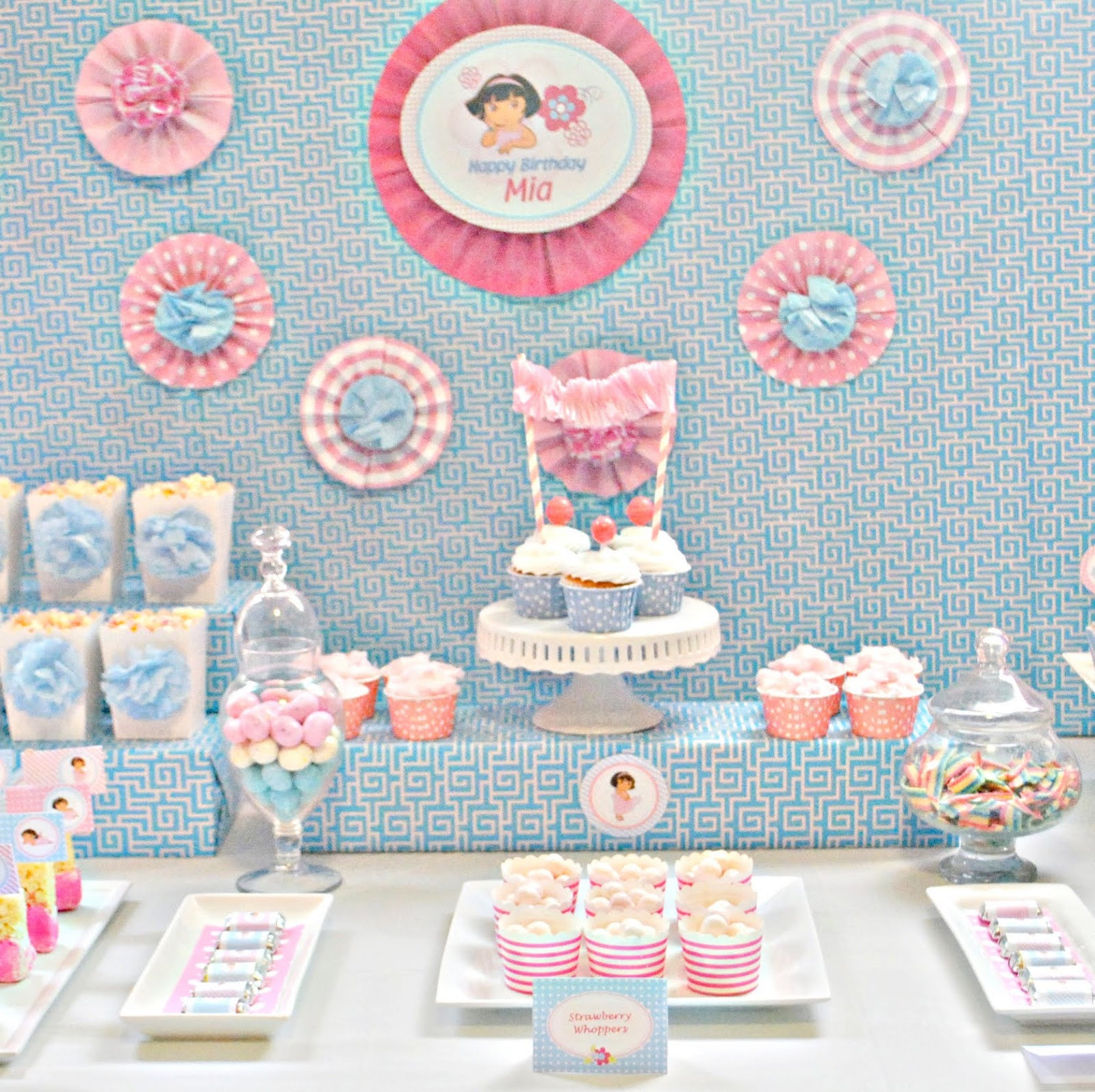 Dora Birthday Decorations
 Karo s Fun Land A Sweet Dora Birthday Party