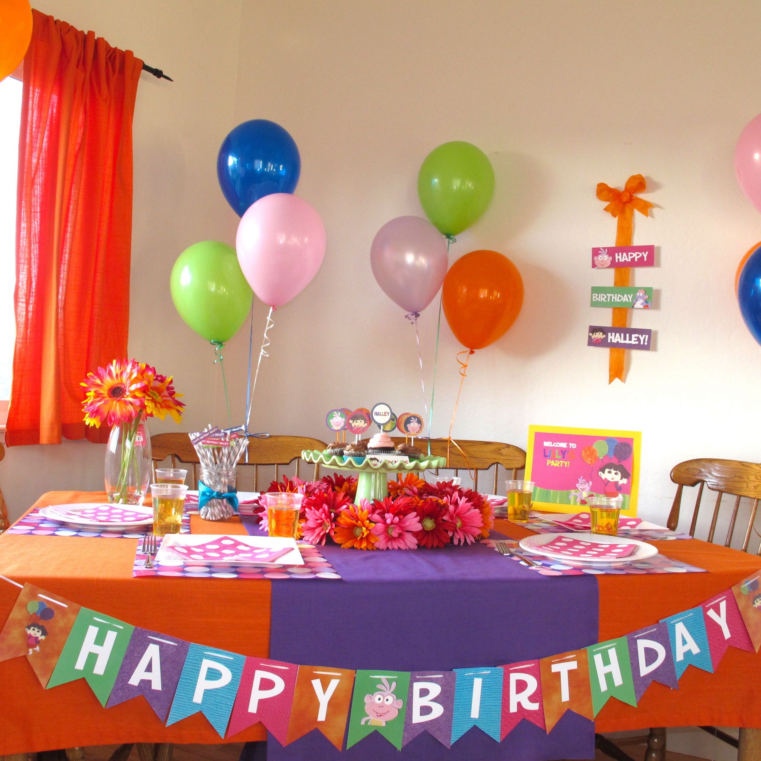 Dora Birthday Decorations
 Dora the Explorer Party Pics