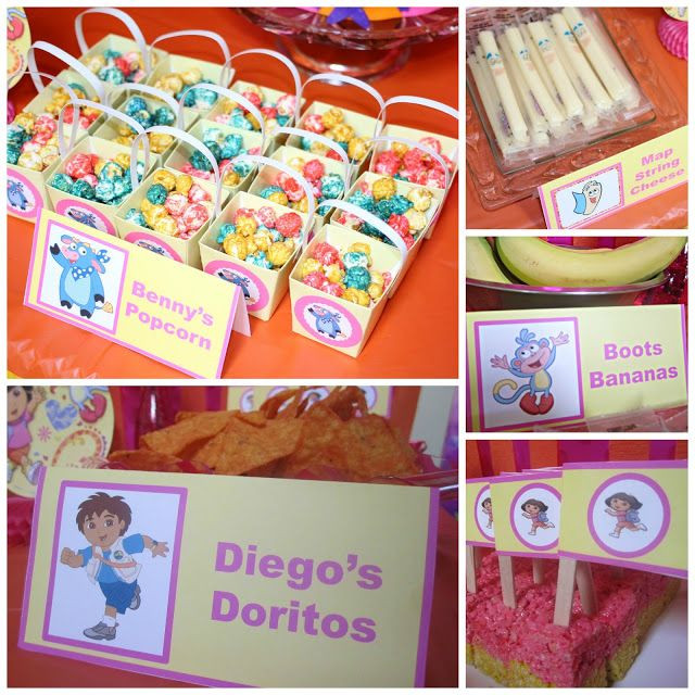 Dora Birthday Party Food Ideas
 Eventageous Parties Dora the Explorer Birthday Party