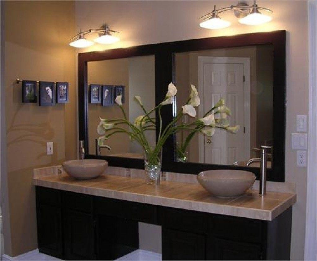 Double Vanity Mirrors For Bathroom
 20 Inspirations Framed Bathroom Wall Mirrors