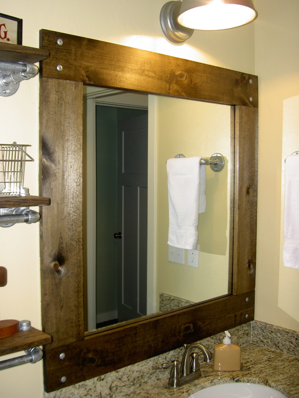 Double Vanity Mirrors For Bathroom
 Tips Framed Bathroom Mirrors MidCityEast