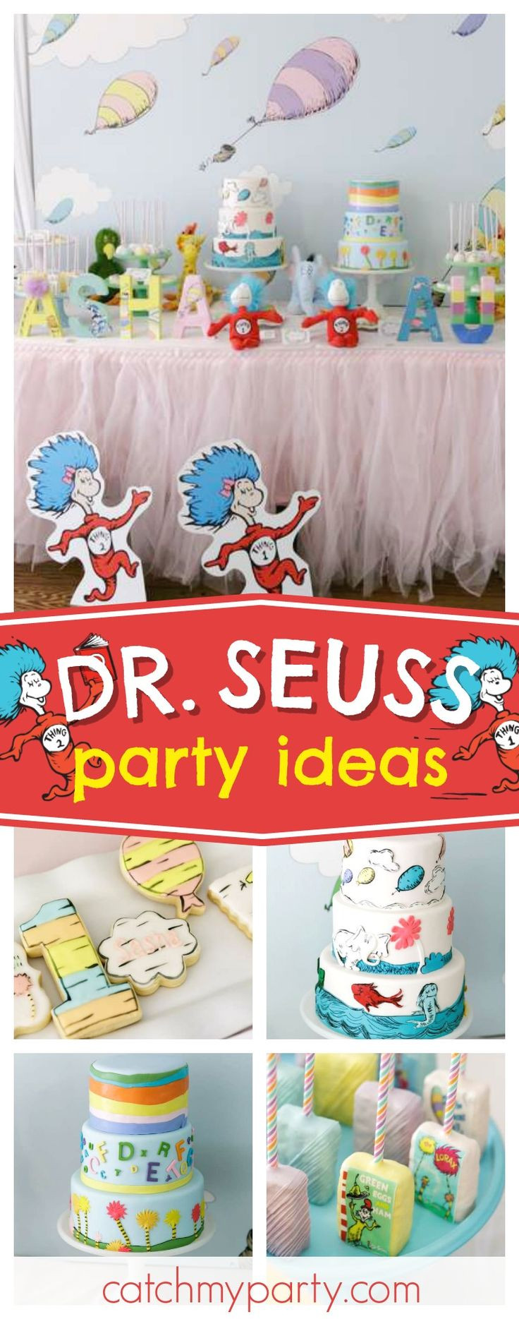 Dr Seuss 1St Birthday Party Ideas
 270 best Dr Seuss Party Ideas images on Pinterest