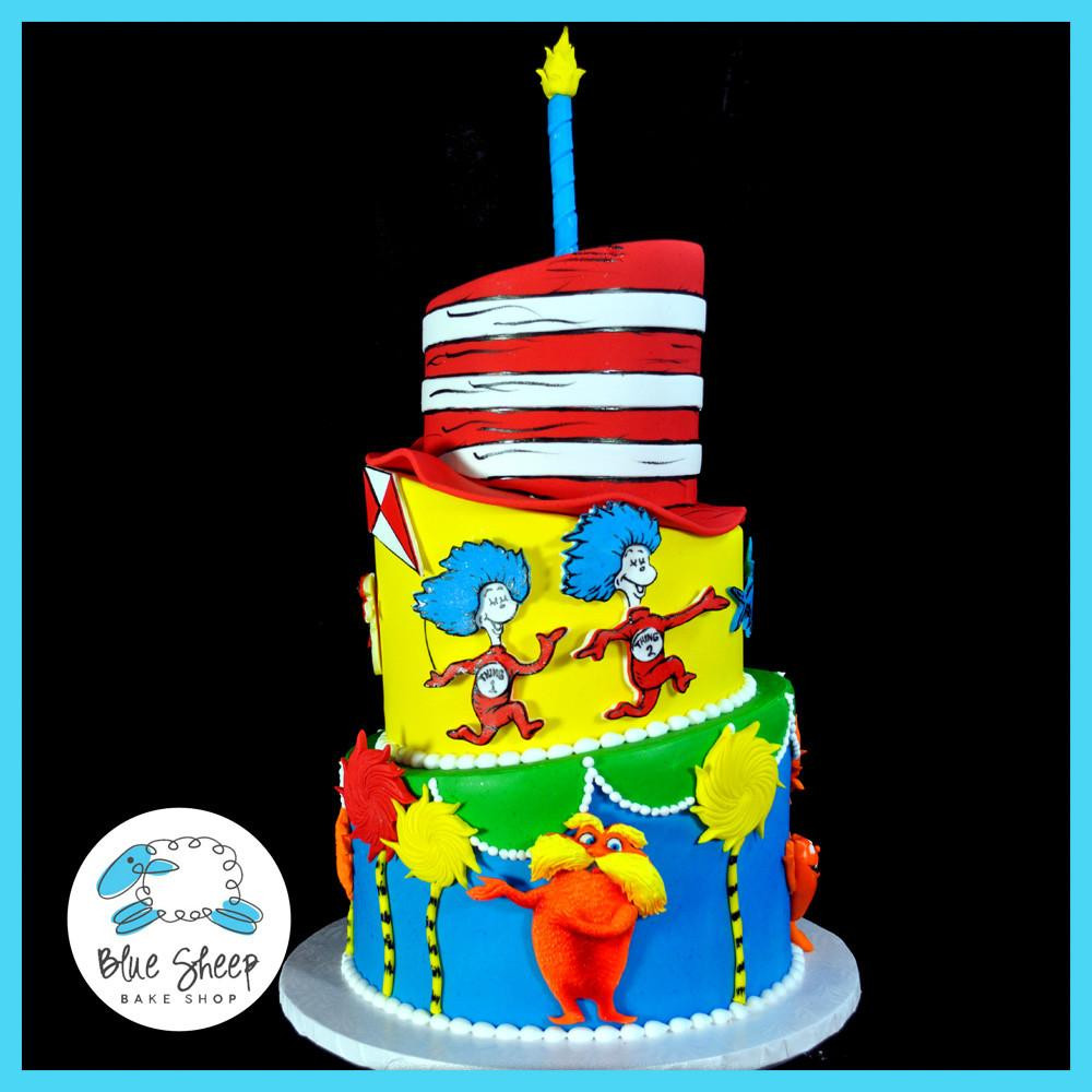 Dr Seuss Birthday Cake
 Dr Seuss 1st Birthday Cake