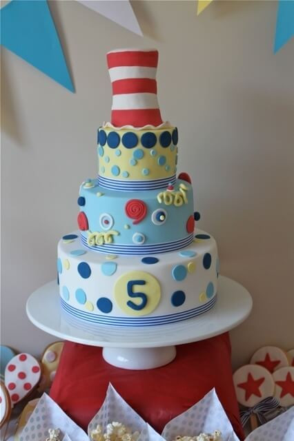 Dr Seuss Birthday Cake
 Dr Seuss Themed Birthday Party Spaceships and Laser Beams