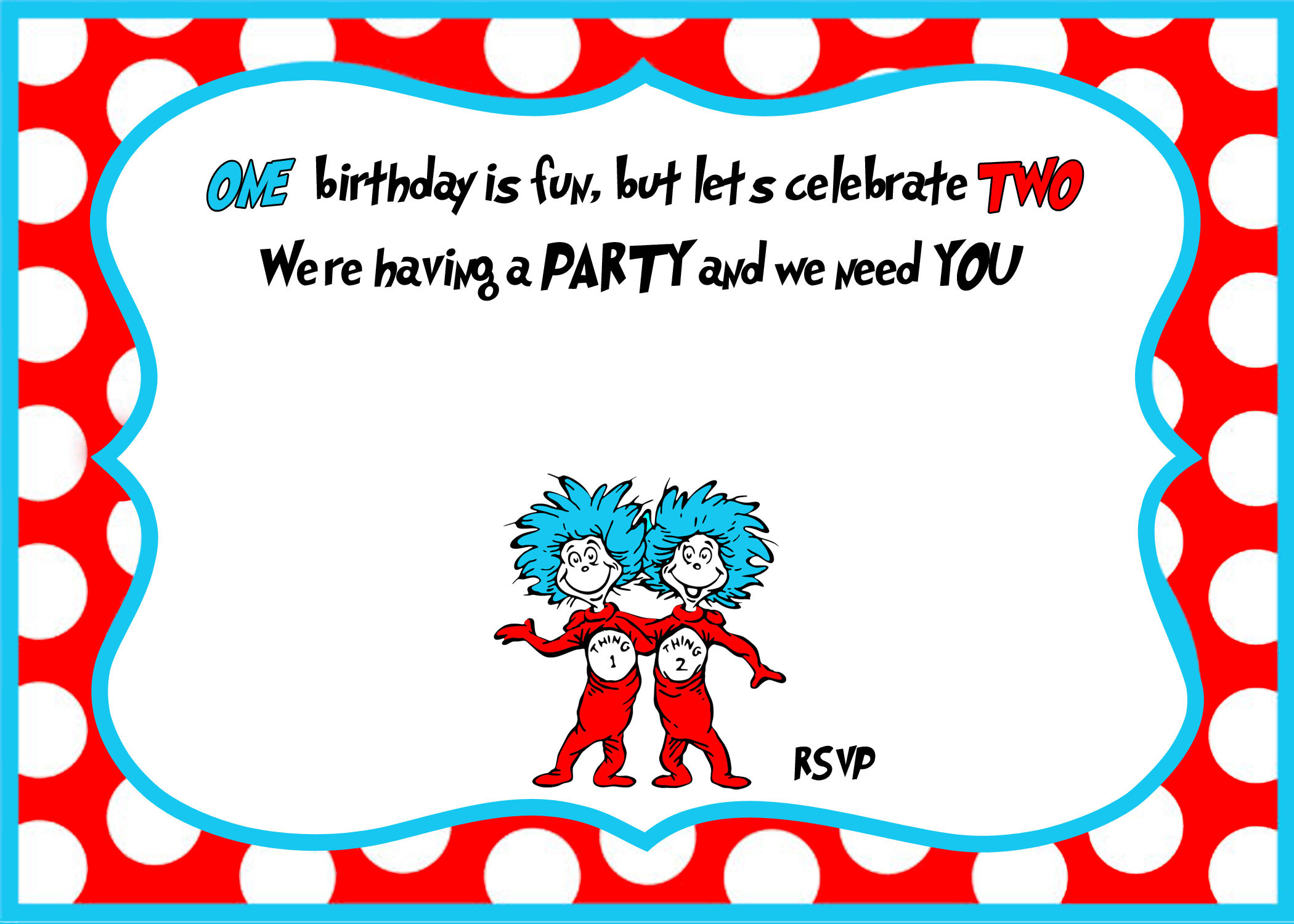 Dr Seuss Birthday Invitations
 dr Seuss 1st Birthday Invitation Template UPDATE
