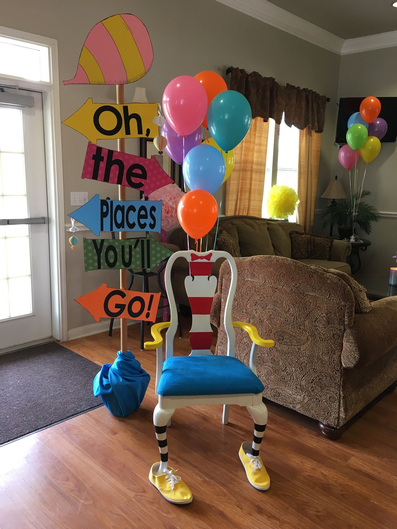 Dr Seuss Graduation Party Ideas
 Graduation party with "oh the places you ll go" theme