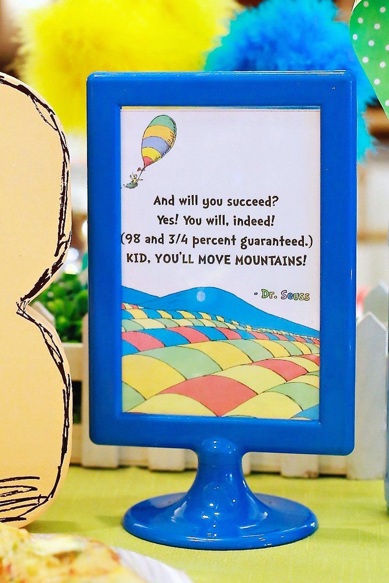 Dr Seuss Graduation Party Ideas
 Playful "Oh the Places You ll Go" First Birthday Party