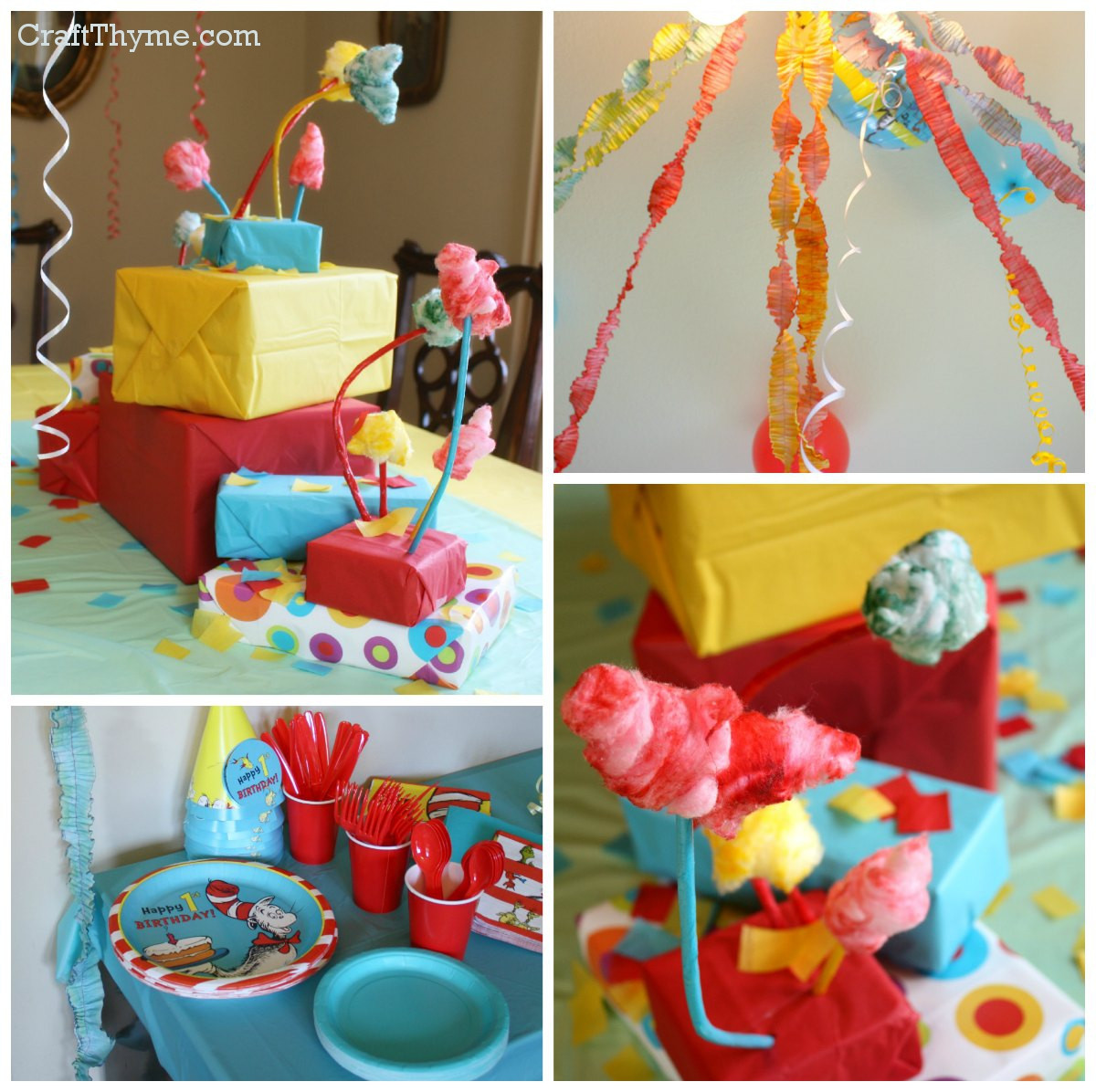 Dr Seuss Party Supplies 1st Birthday
 Dr Seuss Themed First Birthday • Craft Thyme