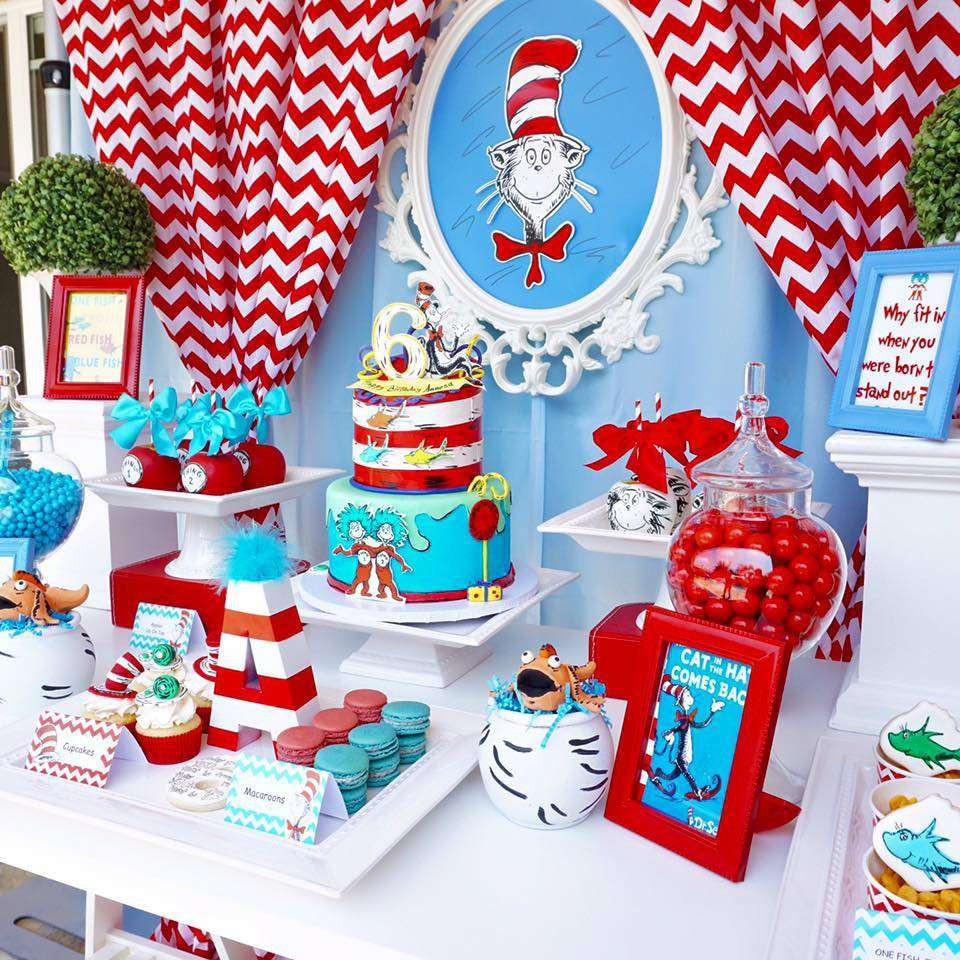 Dr Seuss Party Supplies 1st Birthday
 Dr Seuss Birthday Party Ideas 2 of 13