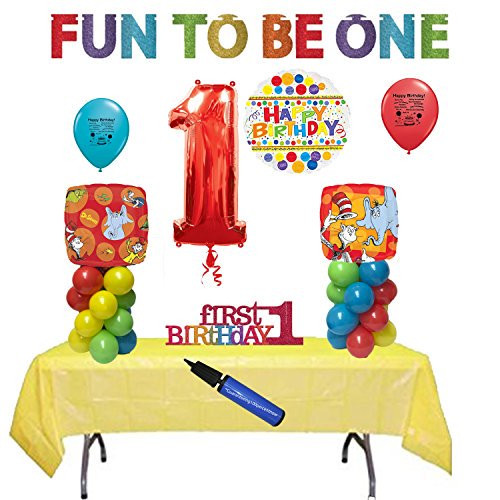 Dr Seuss Party Supplies 1st Birthday
 Dr Seuss Party Supplies 1st Birthday Party Balloon and