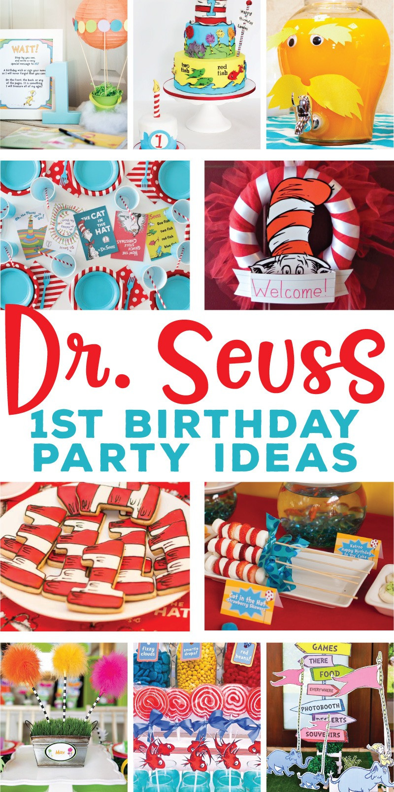 Dr Seuss Party Supplies 1st Birthday
 The Best Dr Seuss 1st Birthday Party Ideas on Love the Day