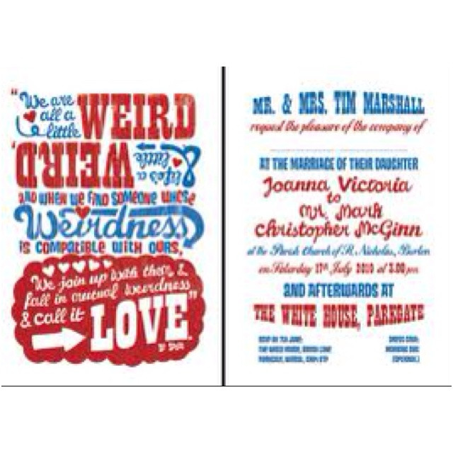 Dr Seuss Wedding Vows
 Cute Dr Seuss wedding invitation idea