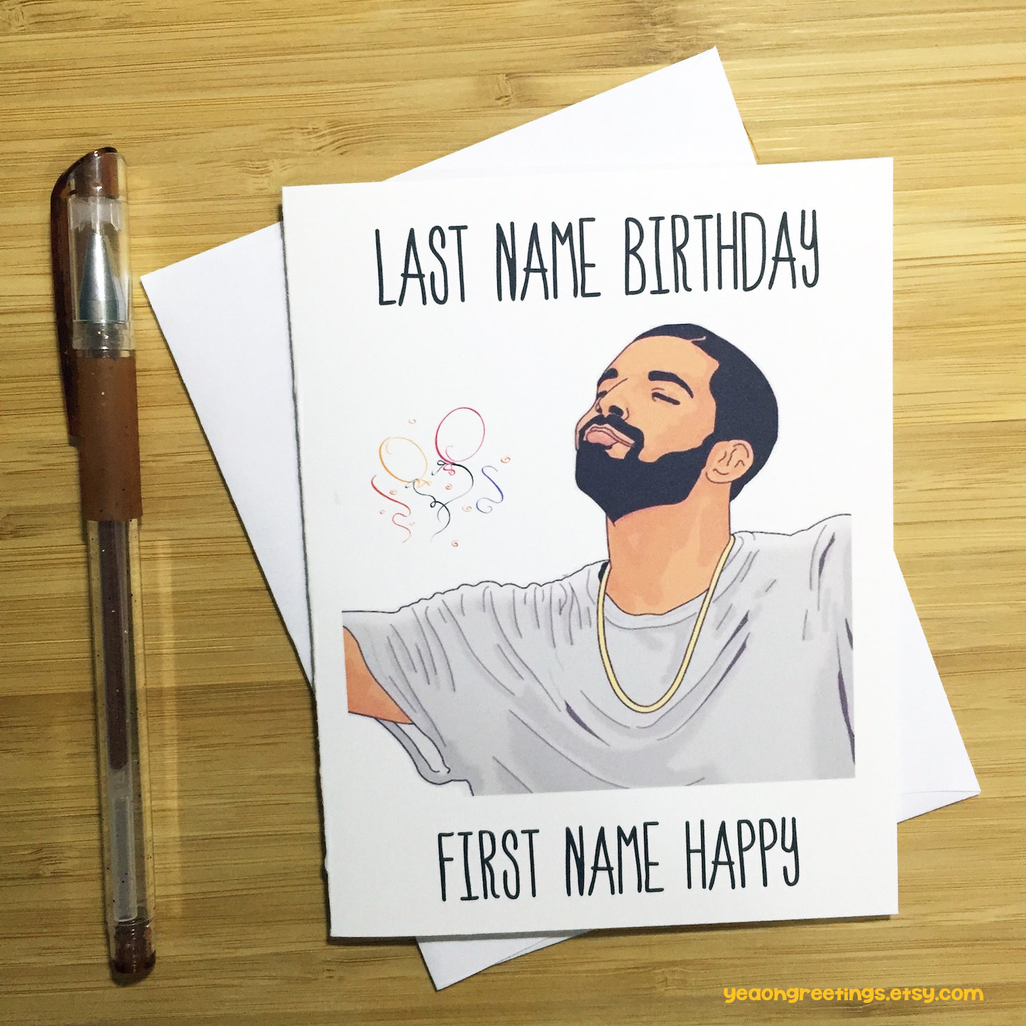 Drake Birthday Quotes
 Drake Birthday Card Funny Birthday Card Happy Birthday