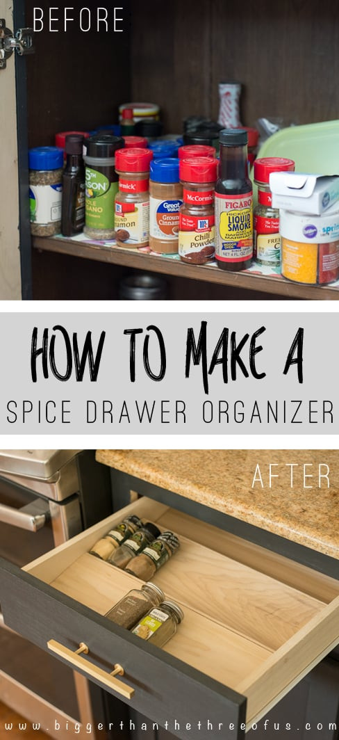 Drawer Organizer DIY
 Get Organized with this DIY Spice Drawer Organizer