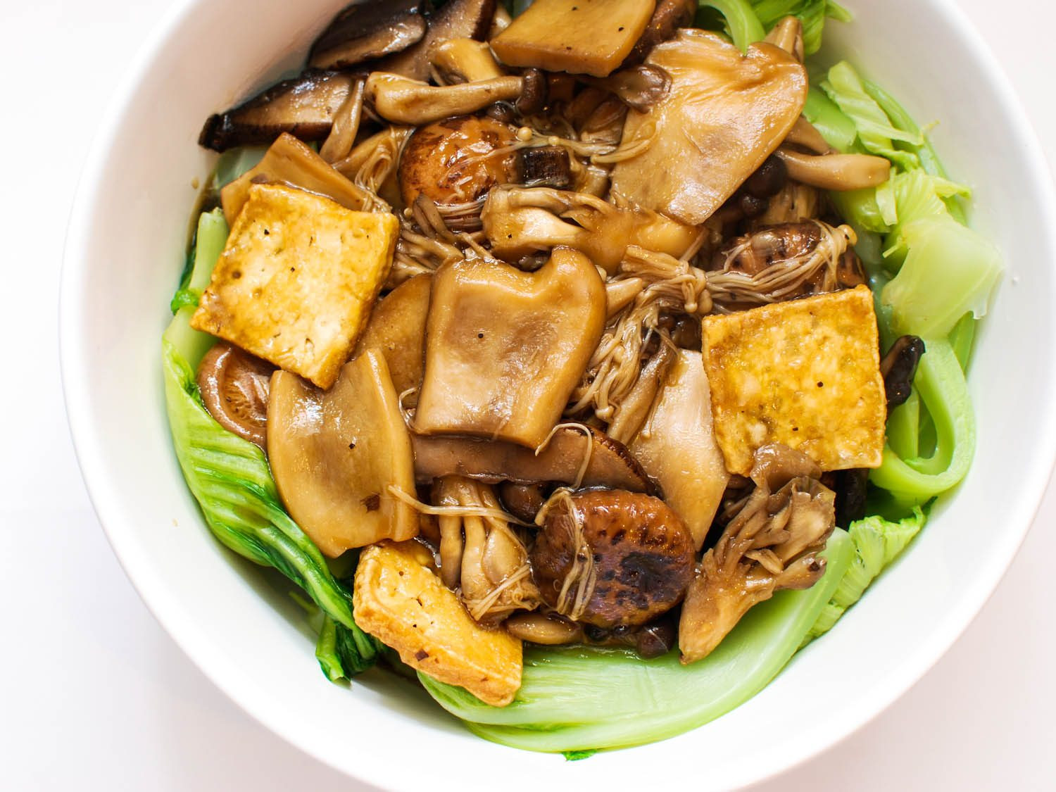 Dried Tofu Recipes
 Mushrooms and Tofu With Chinese Mustard Greens Recipe