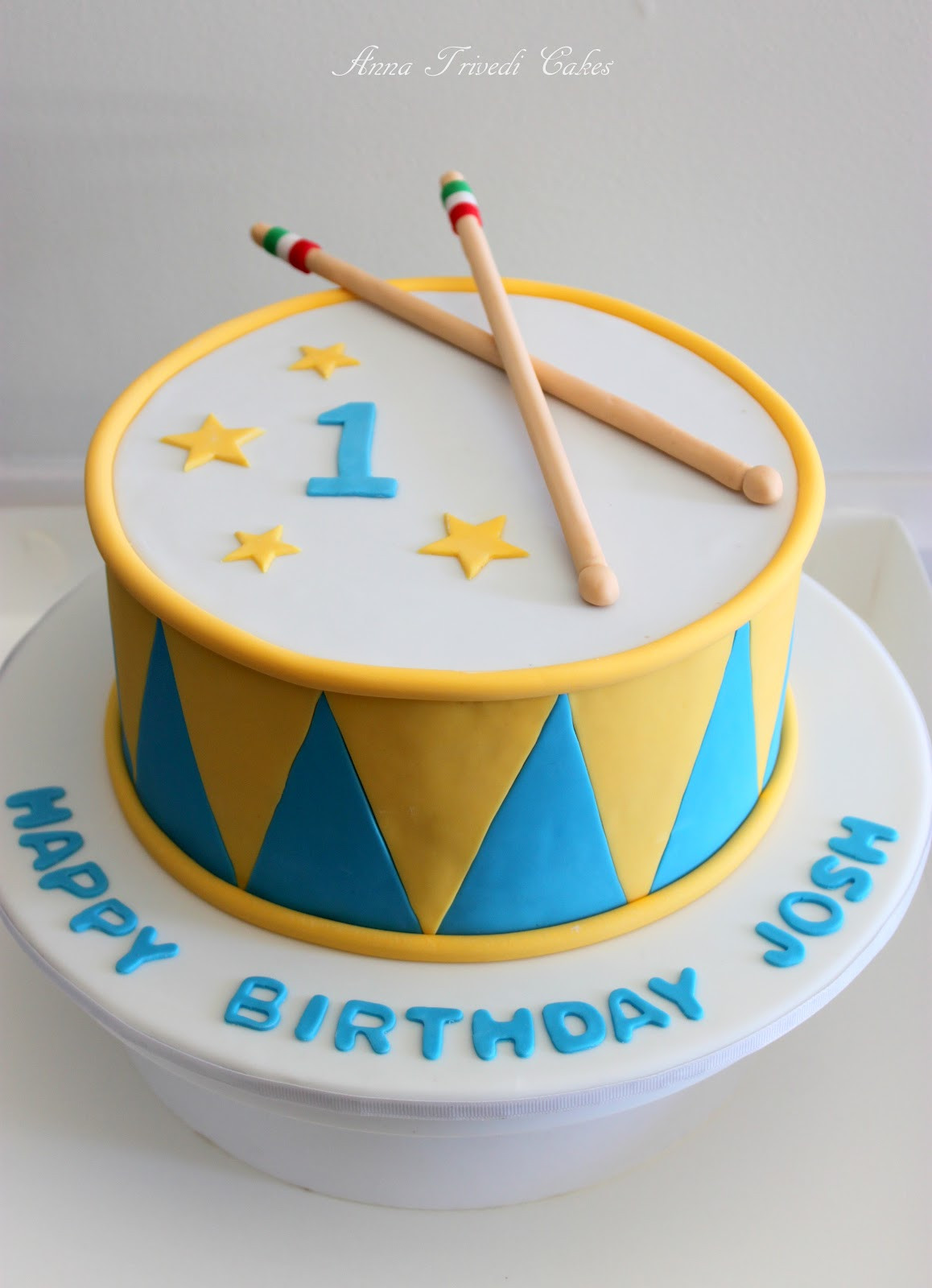 Drum Birthday Cake
 Diary of a Ladybird Anna Trivedi Cakes