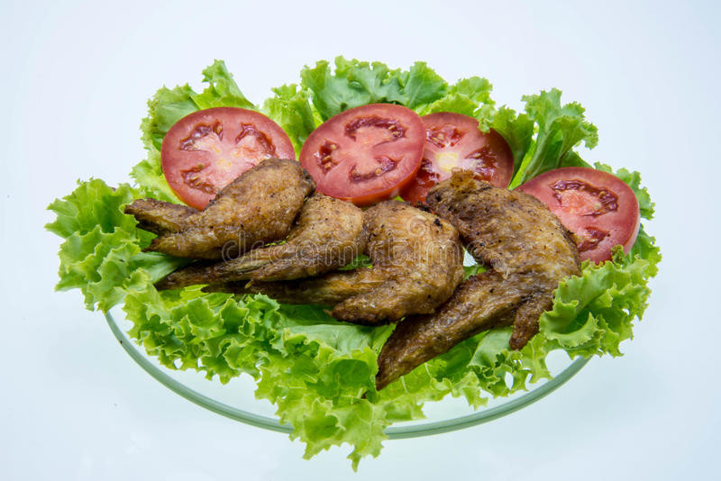Dry Rub Chicken Wings Deep Fried
 Dry Rub Deep Fried Chicken Wings Stock Image of