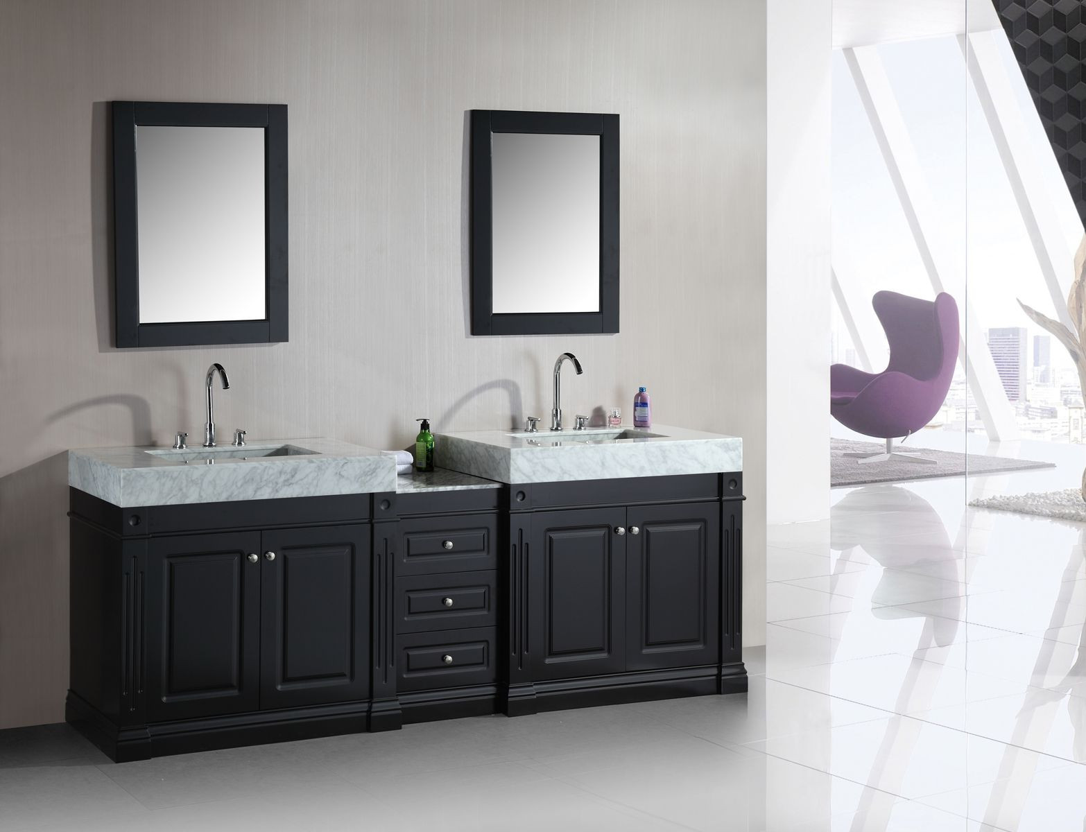 Dual Bathroom Sink
 Double Sink Vanity Designs in Gorgeous Modern Bathrooms