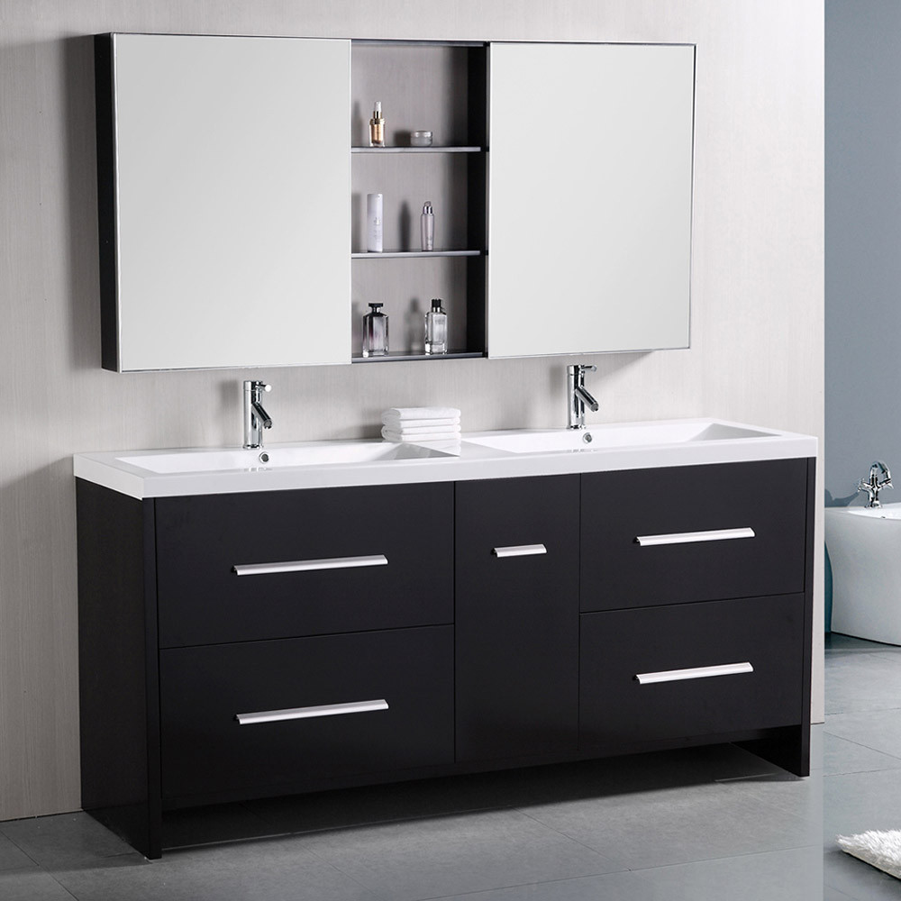 Dual Bathroom Sink
 Donovan 72" Double Sink Vanity Set