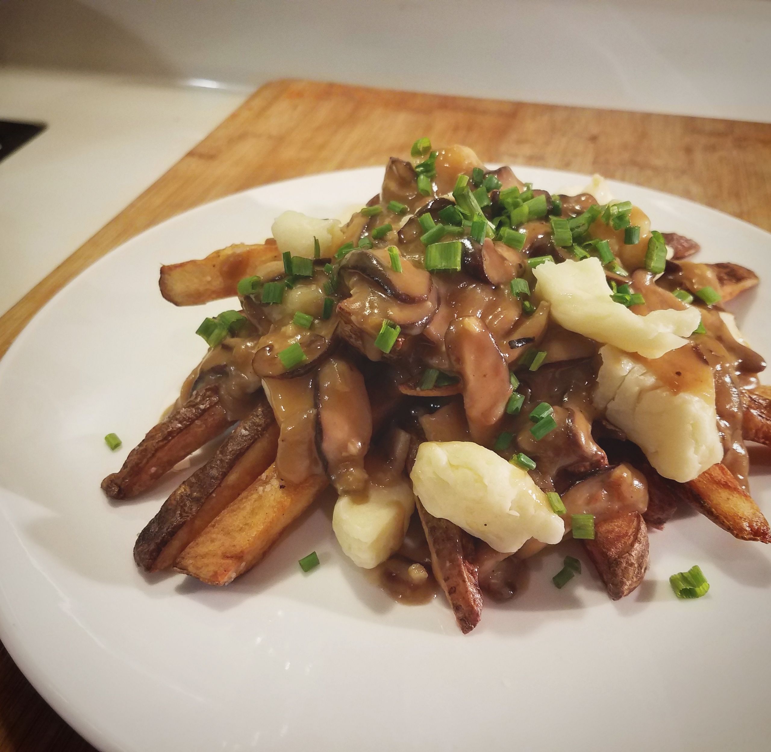 Duck Fat Gravy
 [Homemade] Duck Fat Fries & Shiitake Mushroom Gravy