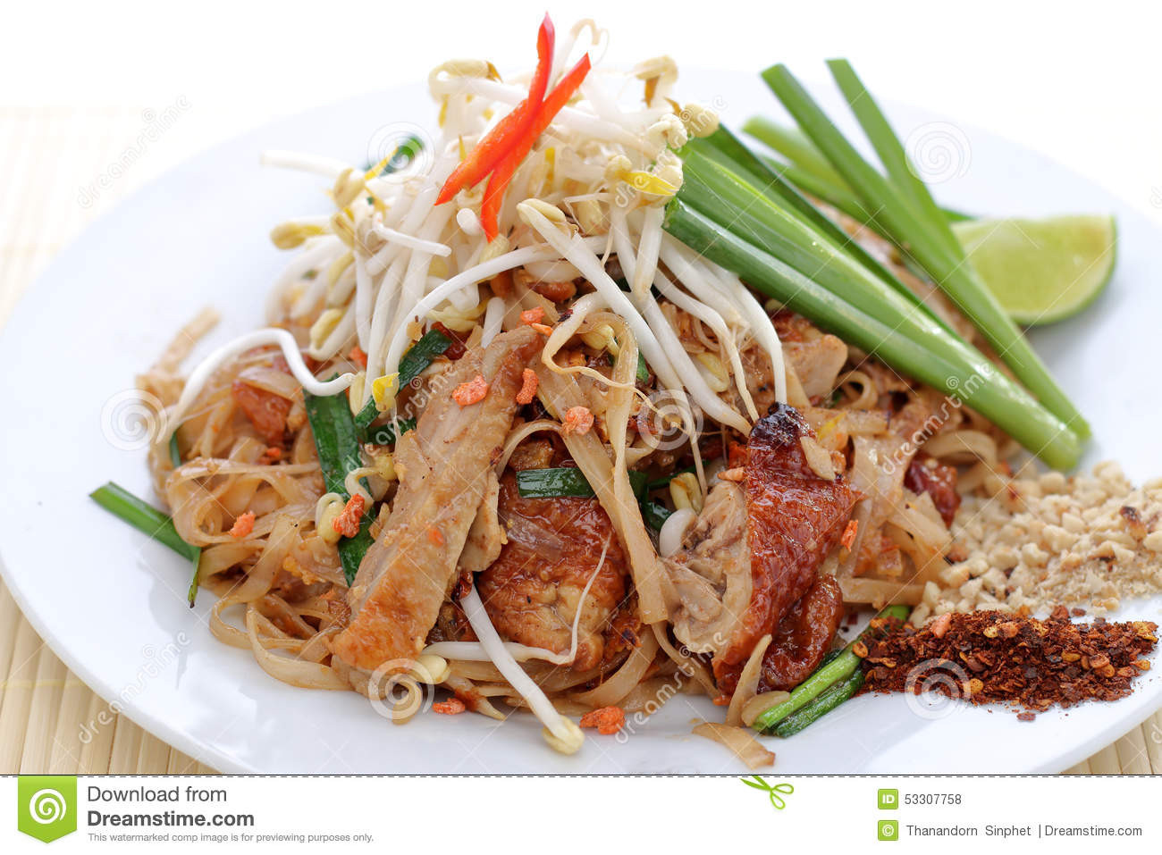 Duck Pad Thai
 Duck pad thai stock photo Image of authentic dish