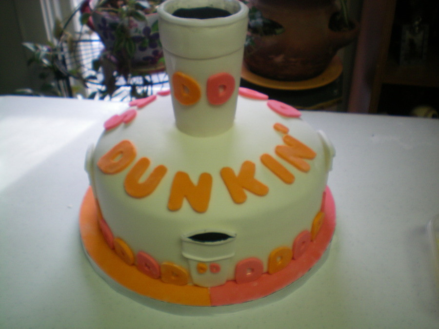 Dunkin Donuts Birthday Cake
 Dunkin Donuts Birthday Cake Mm Fondant Vanilla And