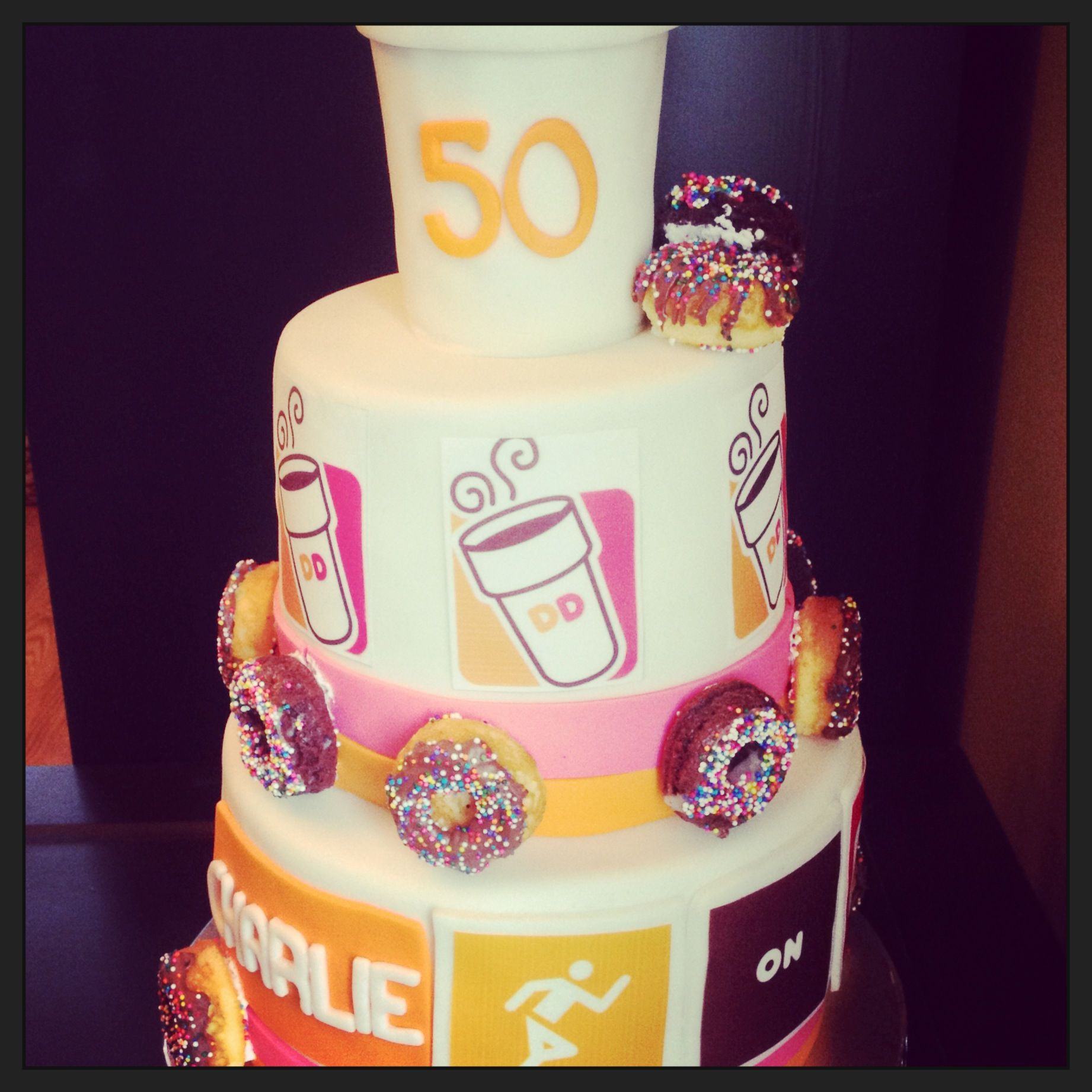 Dunkin Donuts Birthday Cake
 Dunkin Donuts Cake