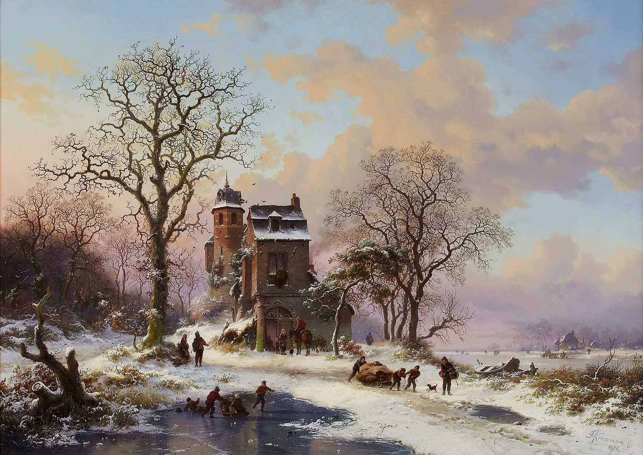 Dutch Landscape Painting
 Frederik Marinus Kruseman – private collection A Dutch