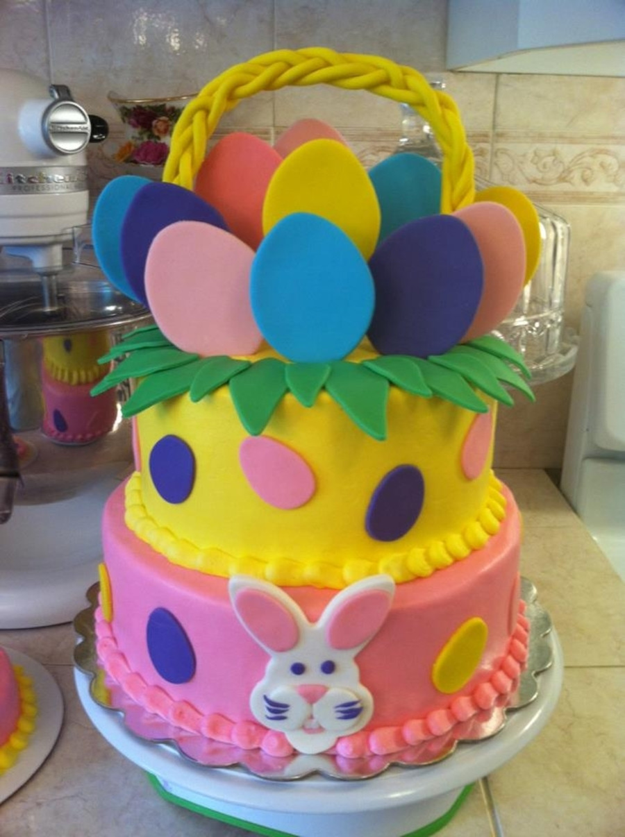 Easter Birthday Cake
 Easter Basket Birthday Cake CakeCentral